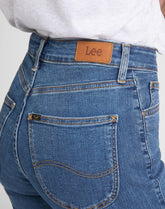 Damskie Spodnie Jeansowe Lee High Skinny Ivy Clean Play L32EKJZH 112107401